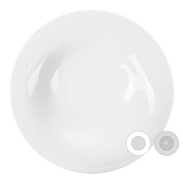 Assiettes en porcelaine blanche